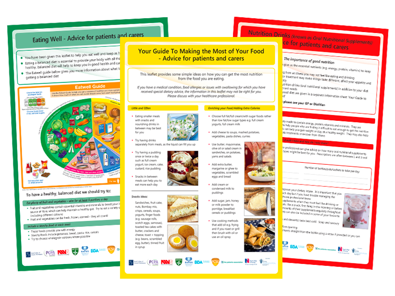 the Malnutrition Pathway Green Leaflet, low malnutrition risk, Eating Well